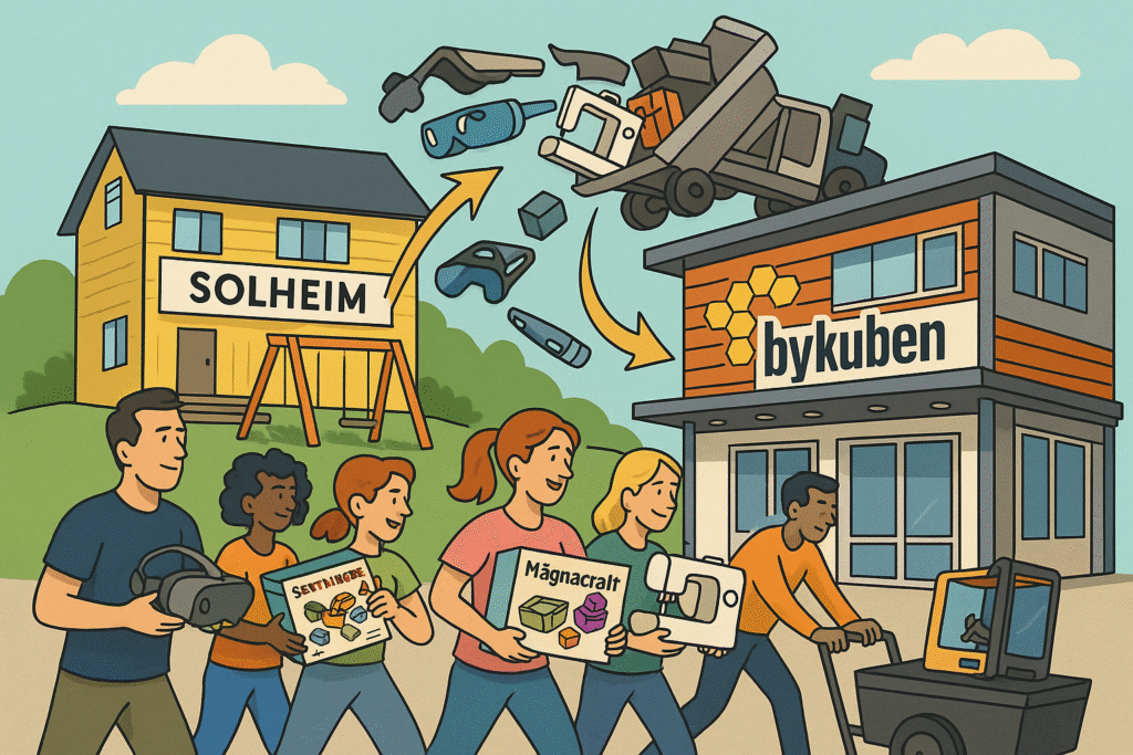 Dugnad: Flytting av Makerspace til Bykuben